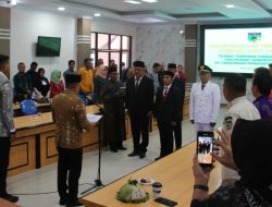 Sah.! Hasan Jabat Kadis Damkarmat dan Ridwan Mustafa Kadis Pariwisata Kota Palu