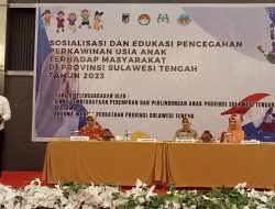 Sulteng Peringkat Kelima Nasional Kasus Perkawinan Anak