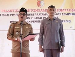Wakil Bupati Sigi Lantik 78 Pejabat Eselon