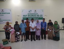 HUT 23 Tahun, BAZNAS Palu Salurkan 100 Paket Bantuan