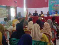 Rembuk Stunting, Kartini Pontoh Sampaikan Jumlah TPK Kecamatan Sindue Tobata 2023