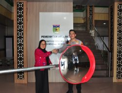 Pemkot Palu Salurkan Bantuan Traffic Mirror Kepada Polresta Palu