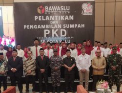46 Pengawas Kelurahan Kota Palu Untuk Pilkada 2024 Resmi Dilantik