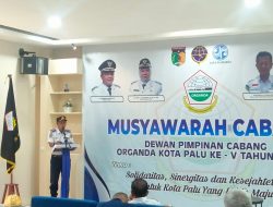 Muscab V Organda Palu Diharapkan Mampu Wujudkan Transportasi Handal dan Berdaya Saing