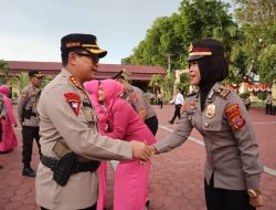 42 Personel Polresta Palu Naik Pangkat