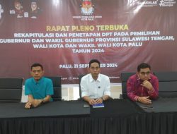 Jumlah Pemilih Kota Palu Didominasi Wanita, Berikut DPT Terbanyak per-Kecamatan