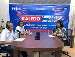 Hadiri Podcast “Kaledo” RRI Palu, Rizal-Samuel Pongi Paparkan Program Unggulan