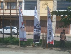 KPU Palu Mulai Pasang Alat Peraga Kampanye Paslon Pilwalkot
