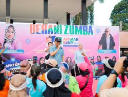 Dipandu Instruktur Arnita Panjaitan, BERANI Zumba Dihadiri Ratusan Warga Luwuk