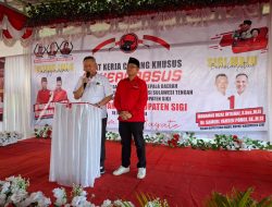 Hadiri Rakercabsus PDIP, Rizal-Samuel Pongi Paparkan Program Unggulan Untuk Kabupaten Sigi