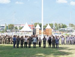 Personil Satpol PP dan Satlinmas Kota Palu Ikuti Apel Siaga Jelang Pilkada