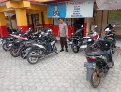 11 Unit Motor Knalpot Brong Diamankan Polsek Palu Barat Saat Patroli Subuh