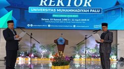 Prof Radjindra Kembali Pimpin Universitas Muhammadiyah Palu Periode 2025-2027