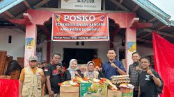 Jurnalis Donggala Salurkan Bantuan Untuk Korban Banjir di Wombo