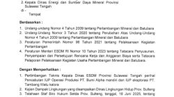 IUP Dua Tambang Galian C di Kota Palu Resmi Dicabut
