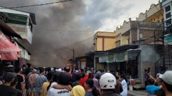Sembilan Kios di Pasar Masomba Ludes Terbakar, Polisi Selidiki Penyebab Kebakaran