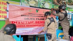 Lima Warung Makan di Kota Palu Disegel Karena Menunggak Pajak