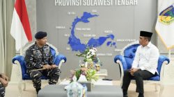 Gubernur Sulteng dan Danlanal Palu Bahas Langkah Strategis Pemberantasan Illegal Fishing