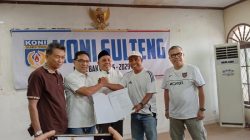 KONI Sulteng Resmi Serahkan SK Kepengurusan KONI Kota Palu