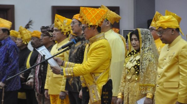 Mulyadin Malik Tandagimpu Resmi Dilantik Sebagai Ketua Umum Badan Musyawarah Adat Sulteng