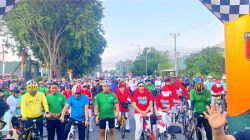 Semarak HUT Pertama Kodam XXIII, Ribuan Pesepeda Gowes Bareng Gubernur Sulteng