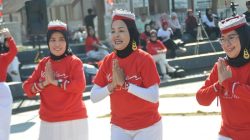 Komunitas Palu Mama Menari Goyang Merdeka Move di Taman Nasional