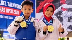 Atlet Kakak-Adik Asal Palu Borong Medali Emas Taekwondo di Makassar